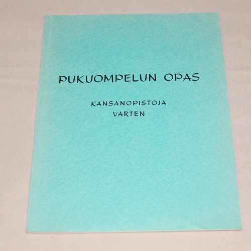 Pukuompelun opas kansanopistoja varten